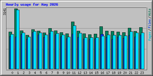 Hourly usage for May 2026